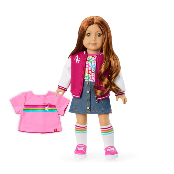 Truly Me™ 18-inch Doll #103 with wavy red hair L2