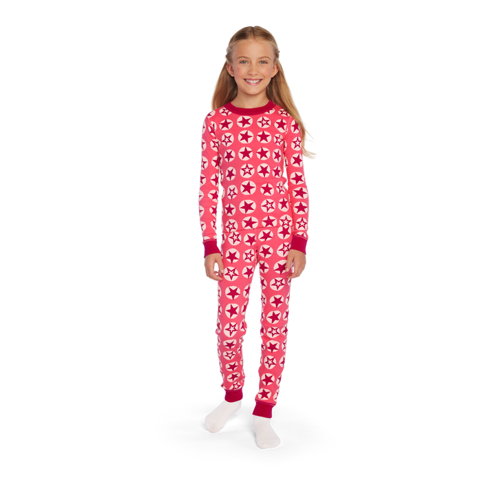American Girl® x Hanna Andersson Berry Bright Stars Pajamas for Little Girls & Girls L1