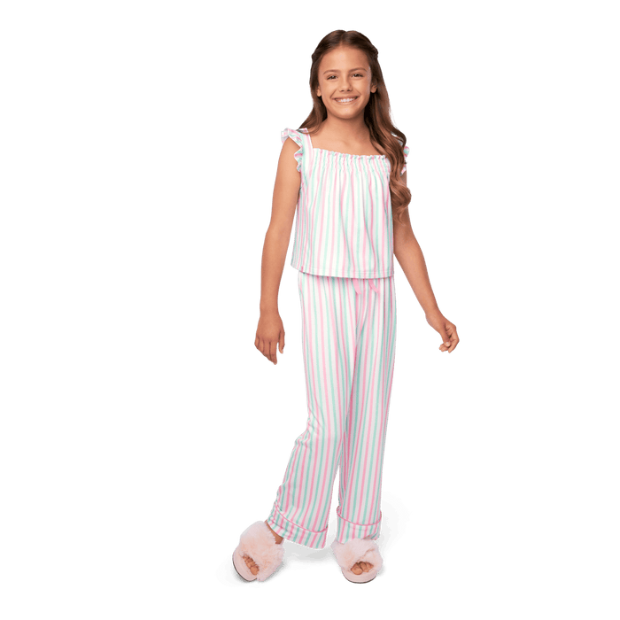 Raquel's™ Coastal Stripes Pajamas for Girls (Girl of the Year™ 2026) H8