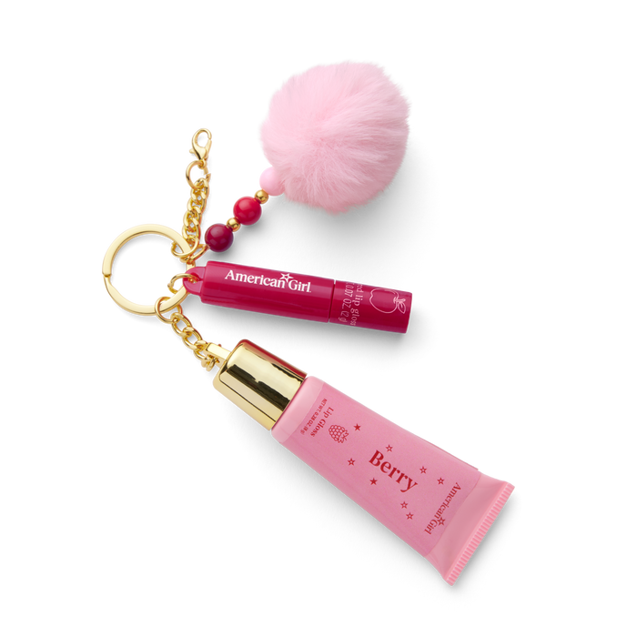 American Girl™ Lip Gloss Keychain Set for Girls K2