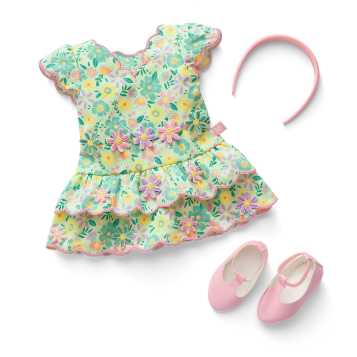 Pastel Petals Dress for 18-inch Dolls I7