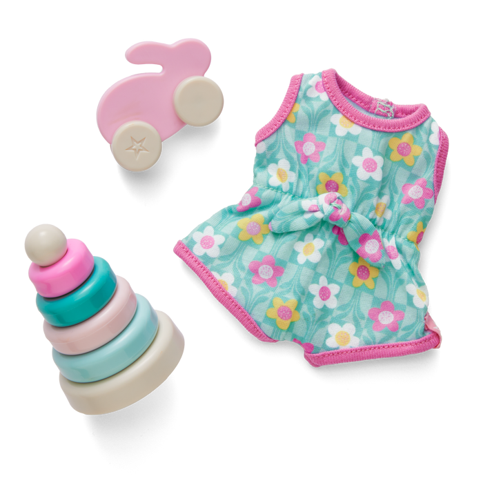 Little Bitty Baby™ Flower Romper & Play Set for 7.75-inch Dolls H9