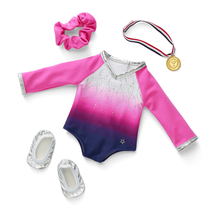 Beam with Pride Gymnastics Outfit for 18-inch Dolls H0