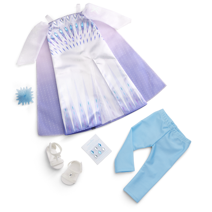Disney Frozen Snow Queen Elsa Outfit & Accessories for 18-inch Dolls by American Girl® L6