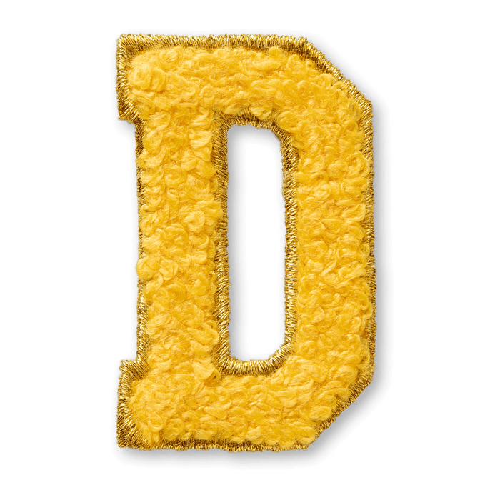 AG™ Letter D Stick-On Patch J7