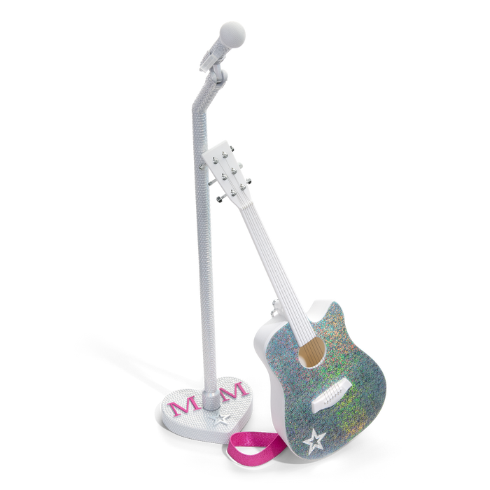 American Girl® x Megan Moroney Guitar & Mic Stand for 18-inch Dolls L1