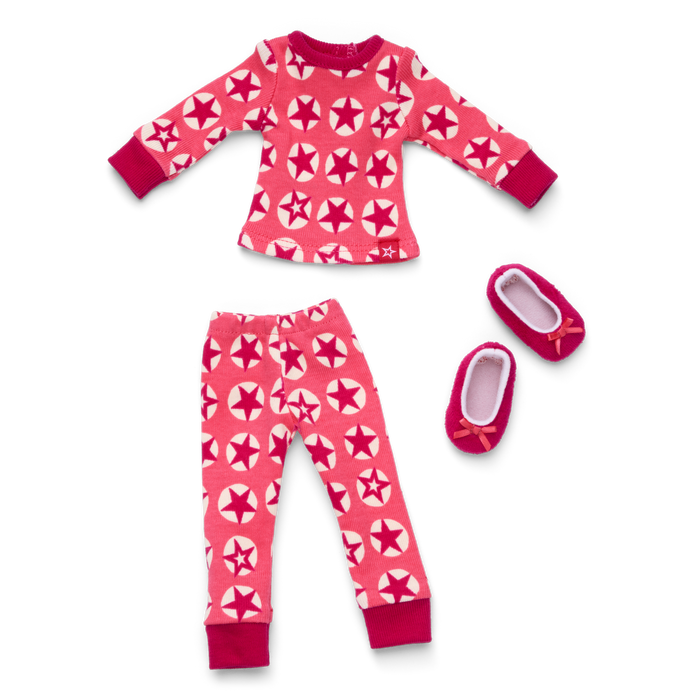 American Girl® x Hanna Andersson Berry Bright Stars Pajamas for 14.5-inch Dolls I1