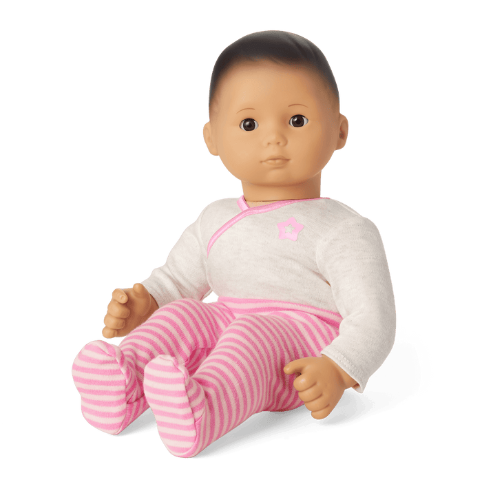 Bitty Baby® Doll #4 with black hair in Pretty Pink L2
