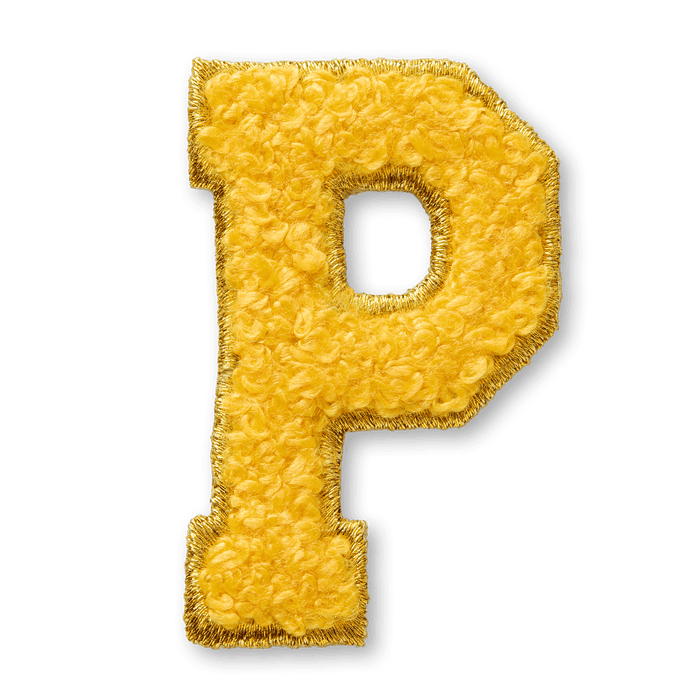 AG™ Letter P Stick-On Patch L7