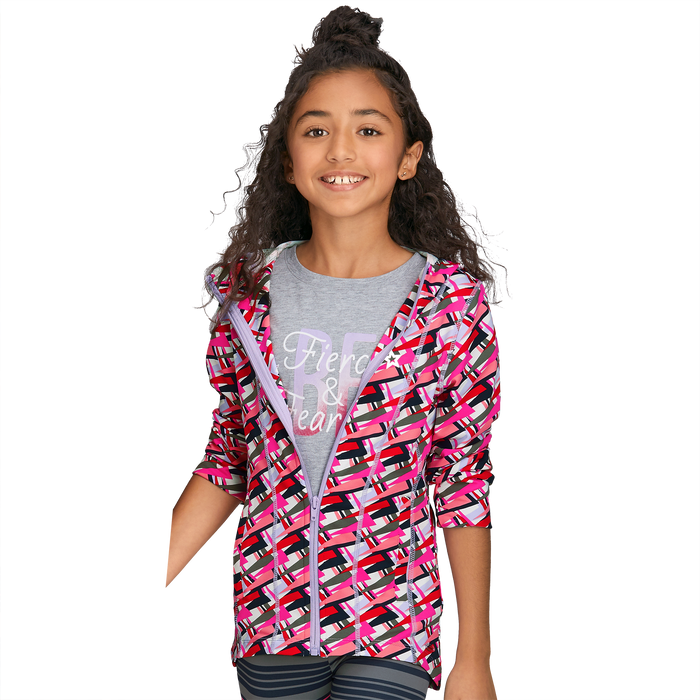 Feeling Fierce Print Jacket for Girls G4