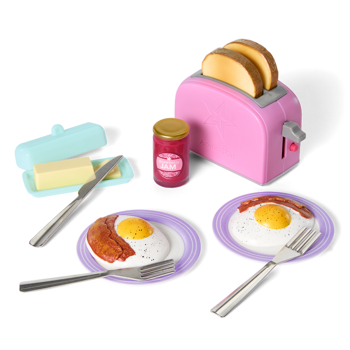 Breakfast for Two Set for 18-inch Dolls H0