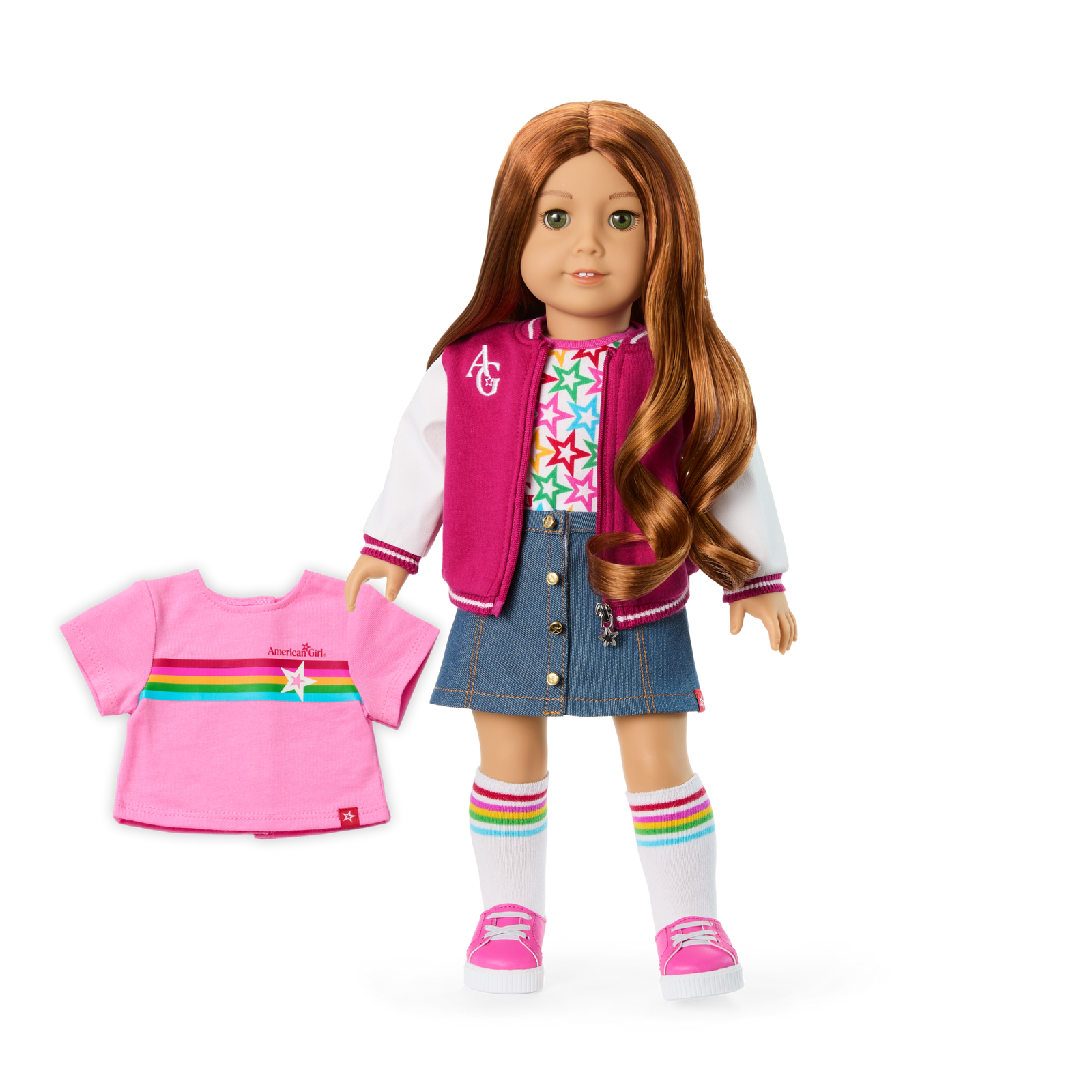Truly Me™ 18-inch Doll #103 with wavy red hair L2
