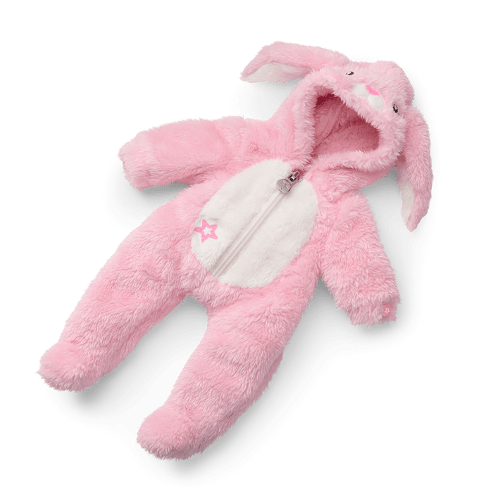 Playful Pink Bunny One-Piece Outfit for Bitty Baby® Dolls L6
