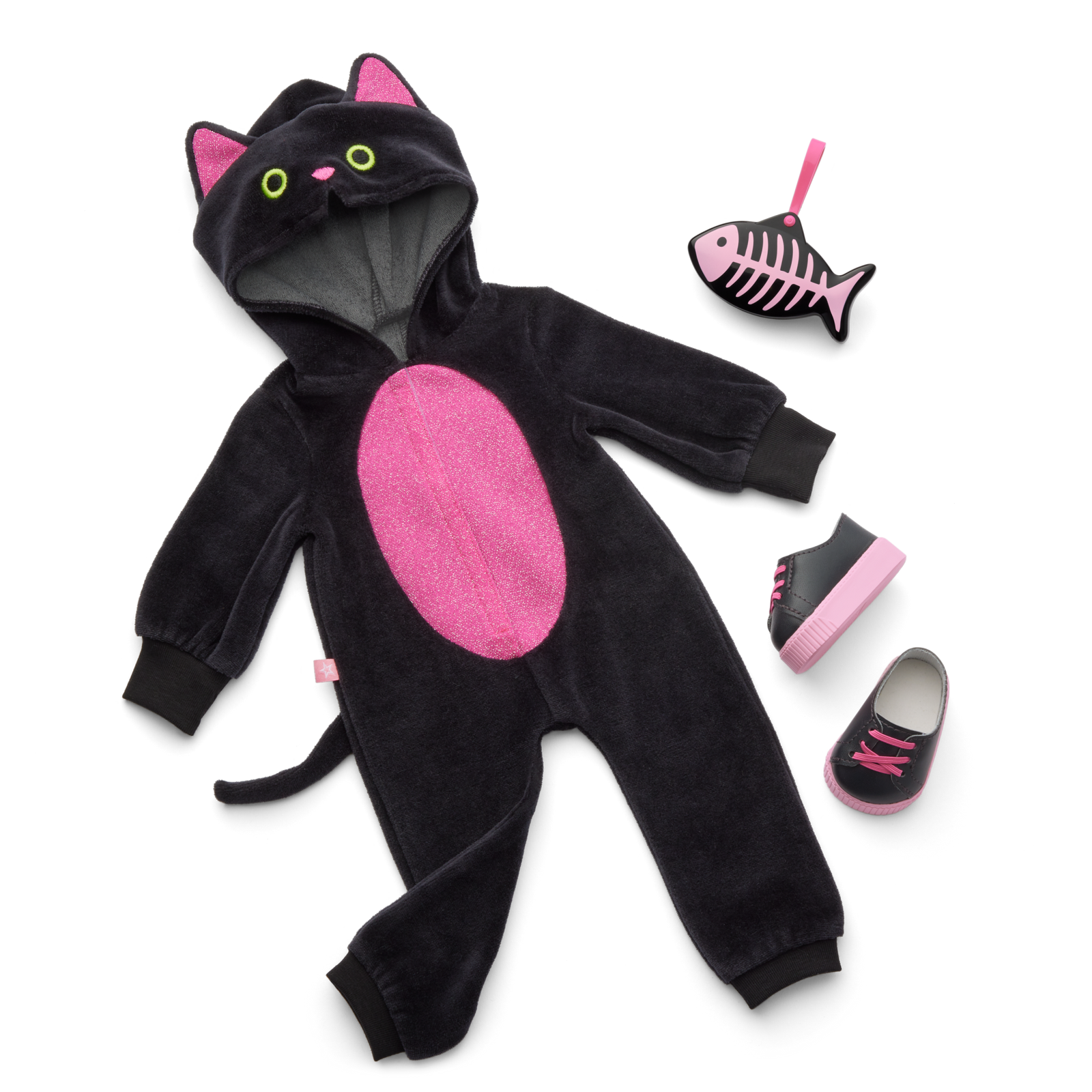 Claws & Cuddles Cat Costume for 18-inch Dolls K7