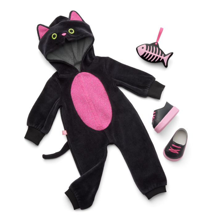 Claws & Cuddles Cat Costume for 18-inch Dolls K7