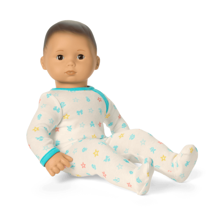 Bitty Baby® Doll #4 with black hair in Pastel Blue G9