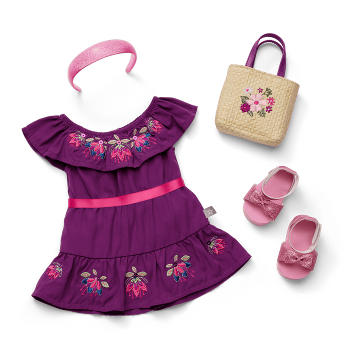 Raquel's™ Beach Party Dress for 18-inch Dolls (Girl of the Year™ 2026) I6