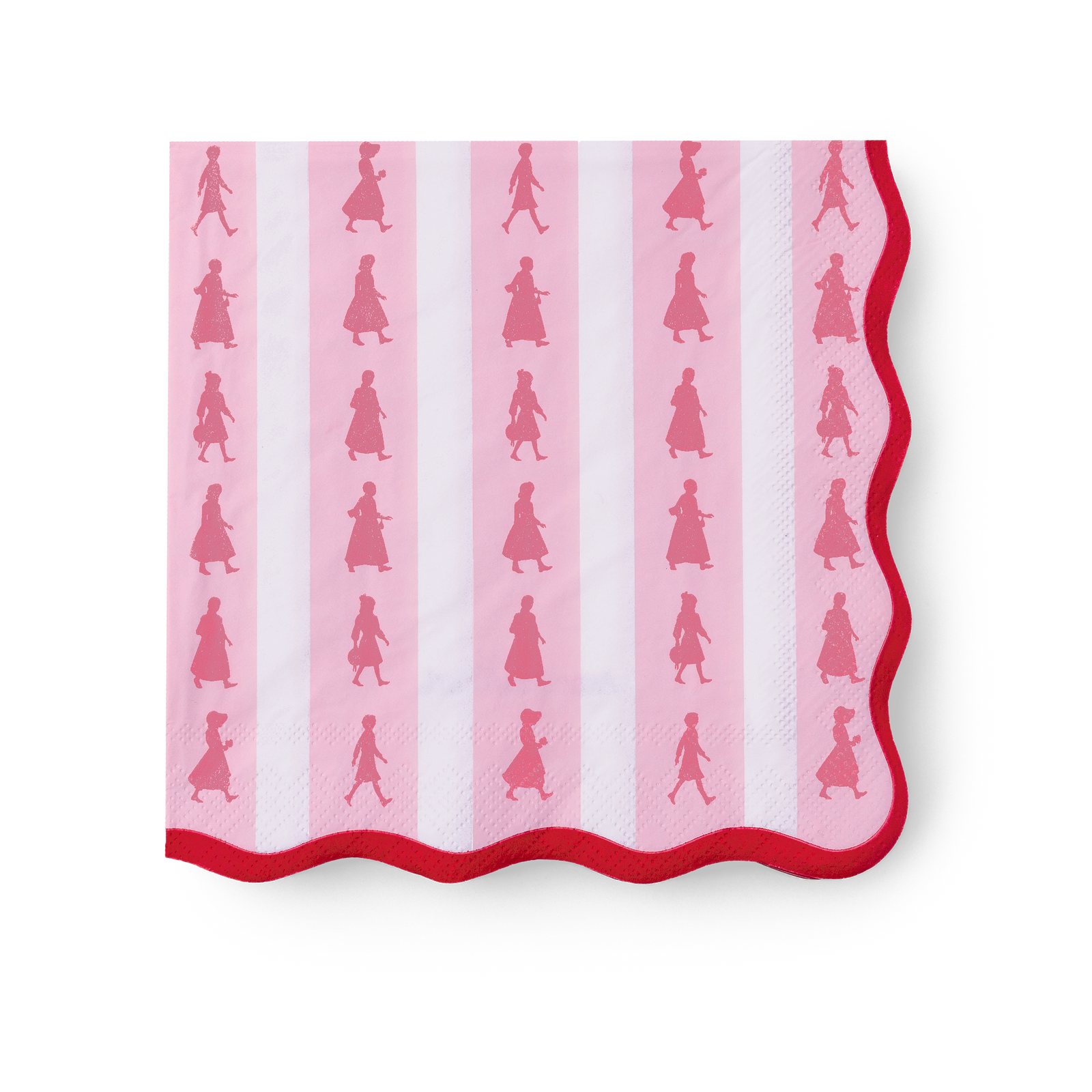 American Girl™ x Bonjour Fête Pink Stripe Large Napkins (Set of 20) I3