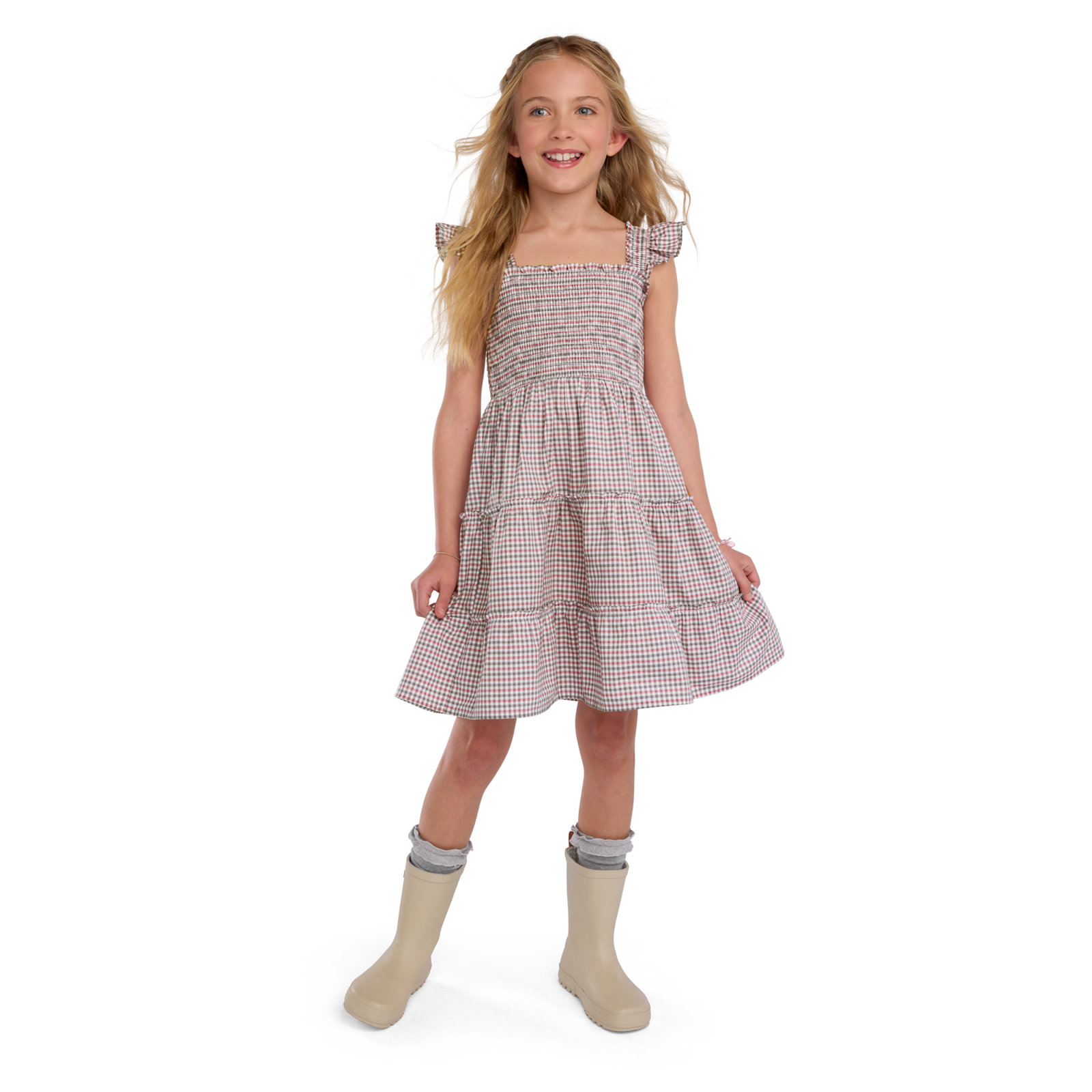 American Girl® x Hill House Home Tiny Ellie Nap Dress for Girls (Samantha™ Print) J5