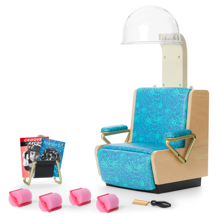 Melody’s™ Salon Chair & Accessories for 18-inch Dolls (Historical Characters) I3