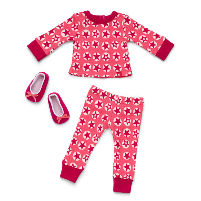 American Girl® x Hanna Andersson Berry Bright Stars Pajamas for 18-inch Dolls G7