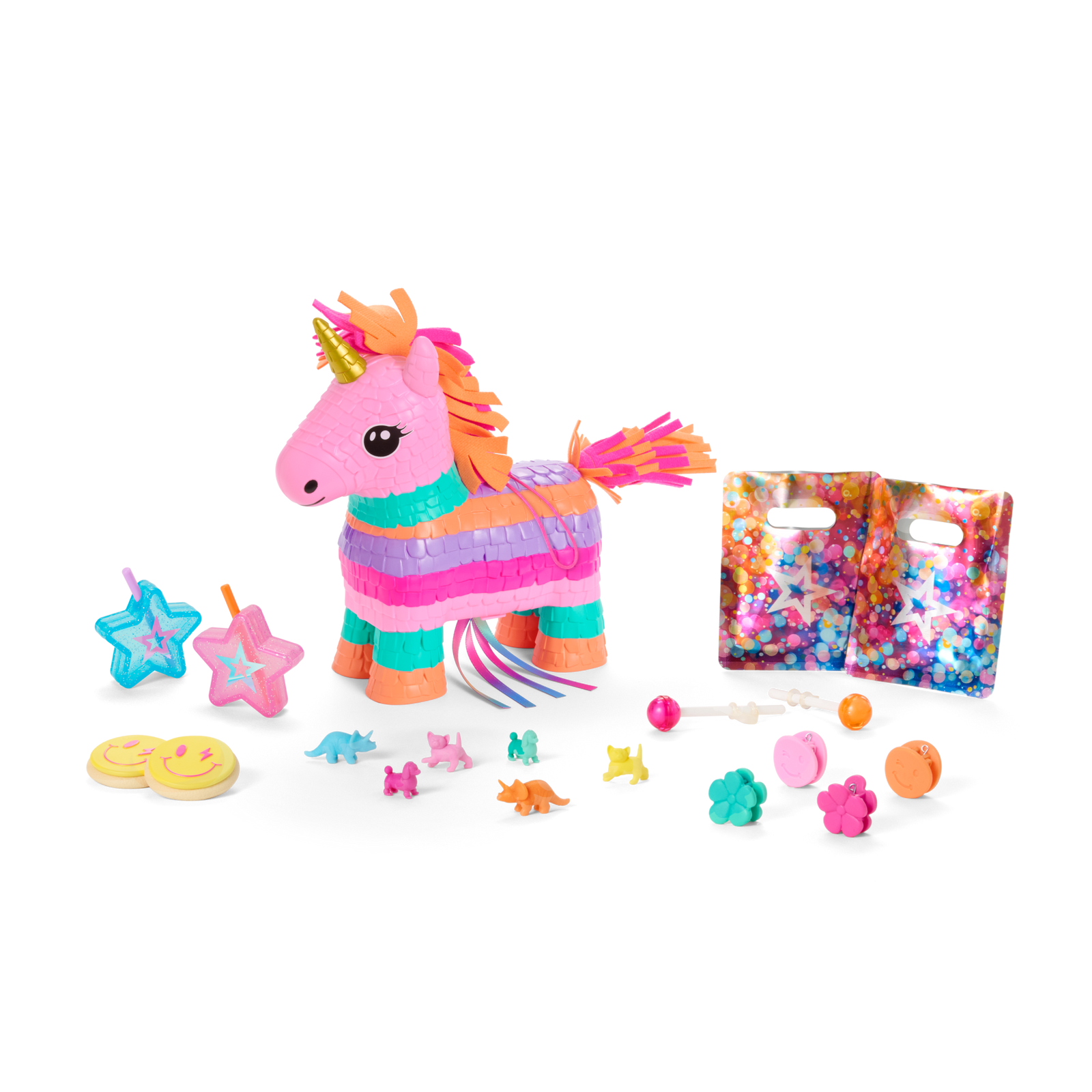 Unicorn Piñata & Party Accessories for 18-inch Dolls L9