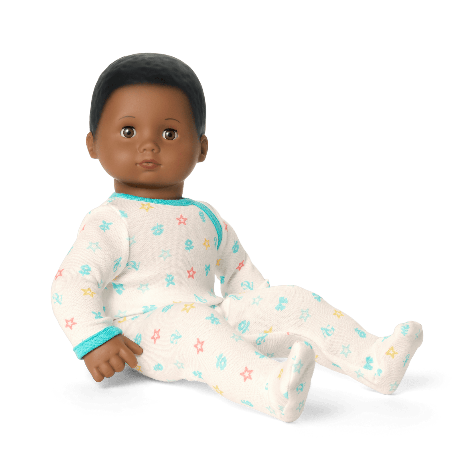 Bitty Baby® Doll #1 with black hair in Pastel Blue K7