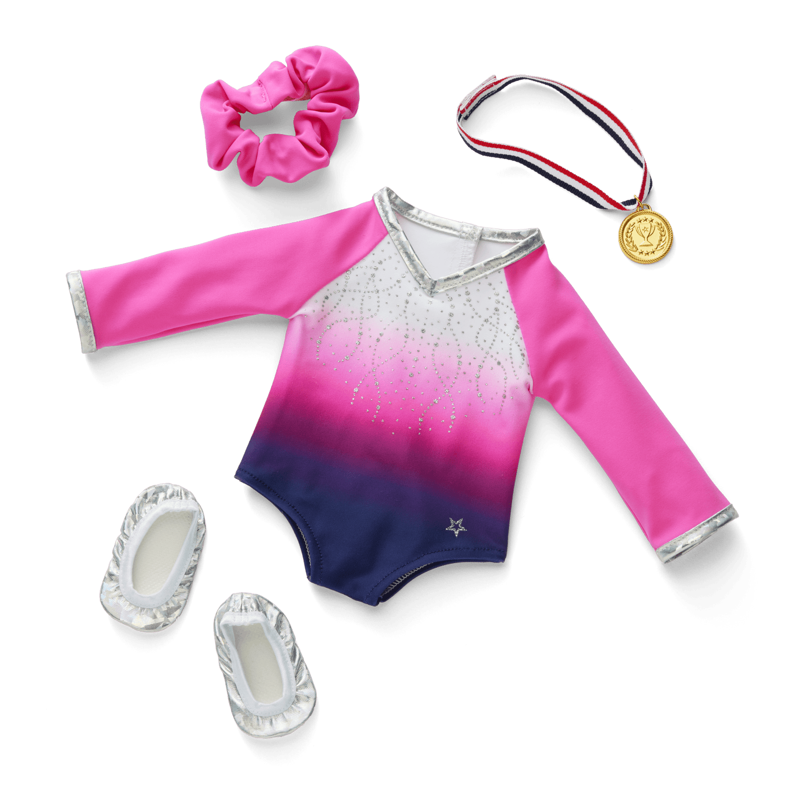 Beam with Pride Gymnastics Outfit for 18-inch Dolls H0