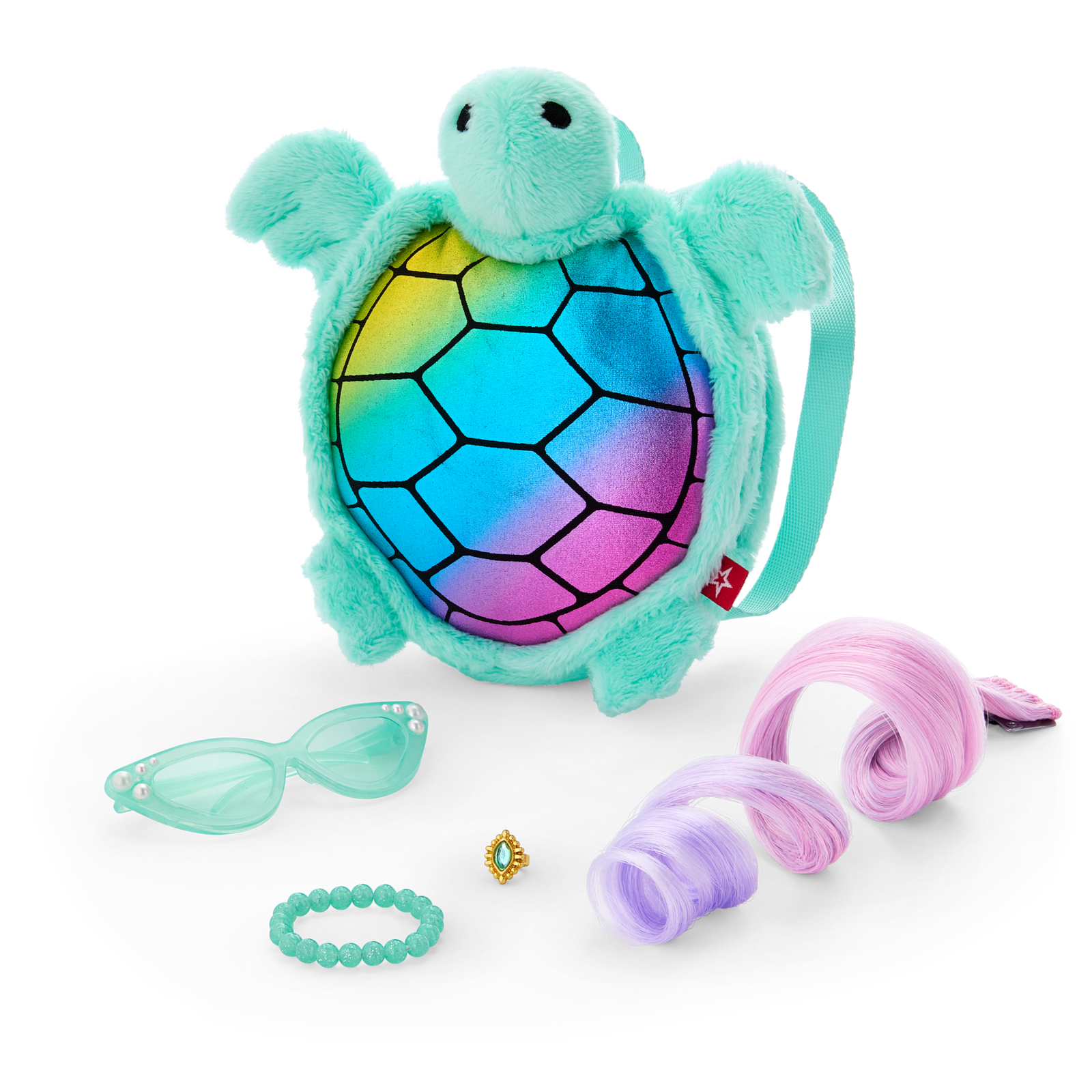 Shimmering Sea Turtle Backpack & Accessory Set for 18-inch Dolls J1