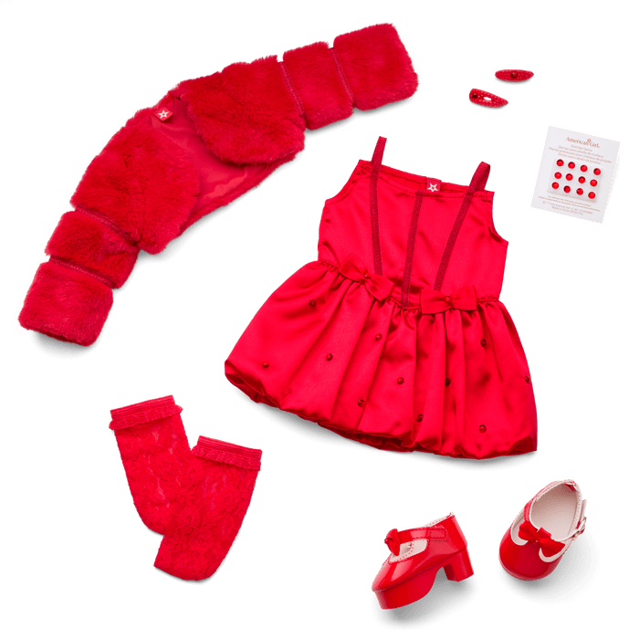 July Ruby Beauty Outfit for 18-inch Dolls K1