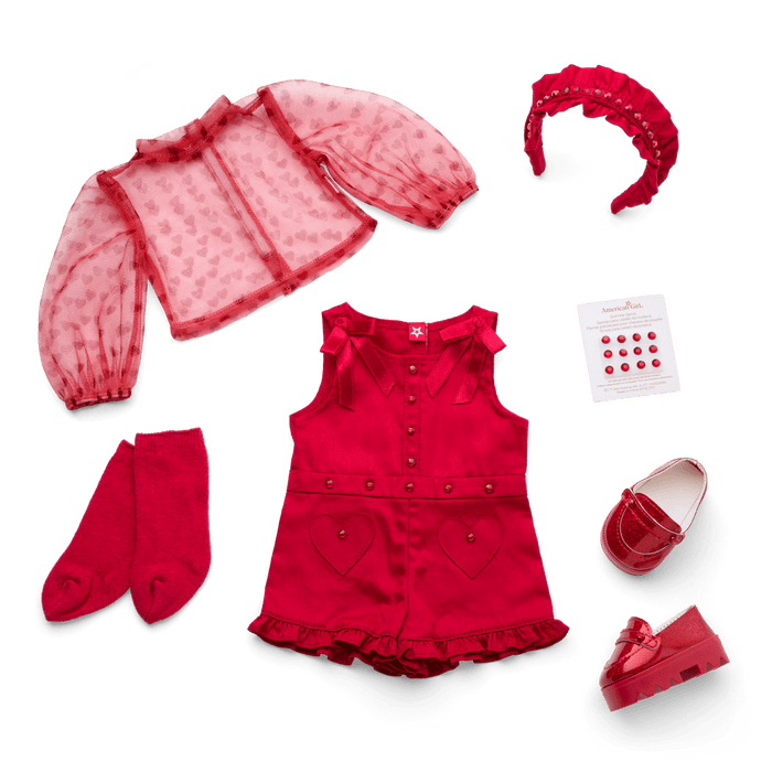 January Garnet Glam Outfit for 18-inch Dolls L3