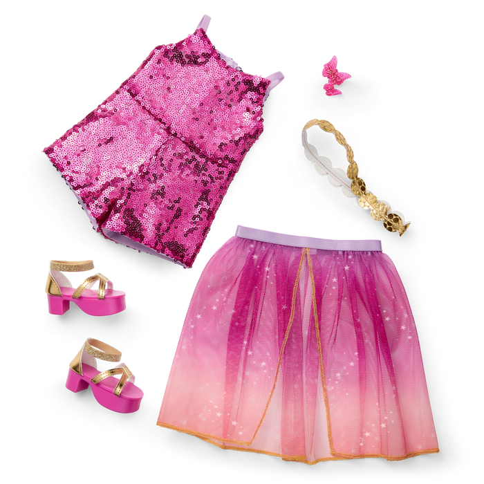Glam Sparkly Concert Outfit for 18-inch Dolls G9