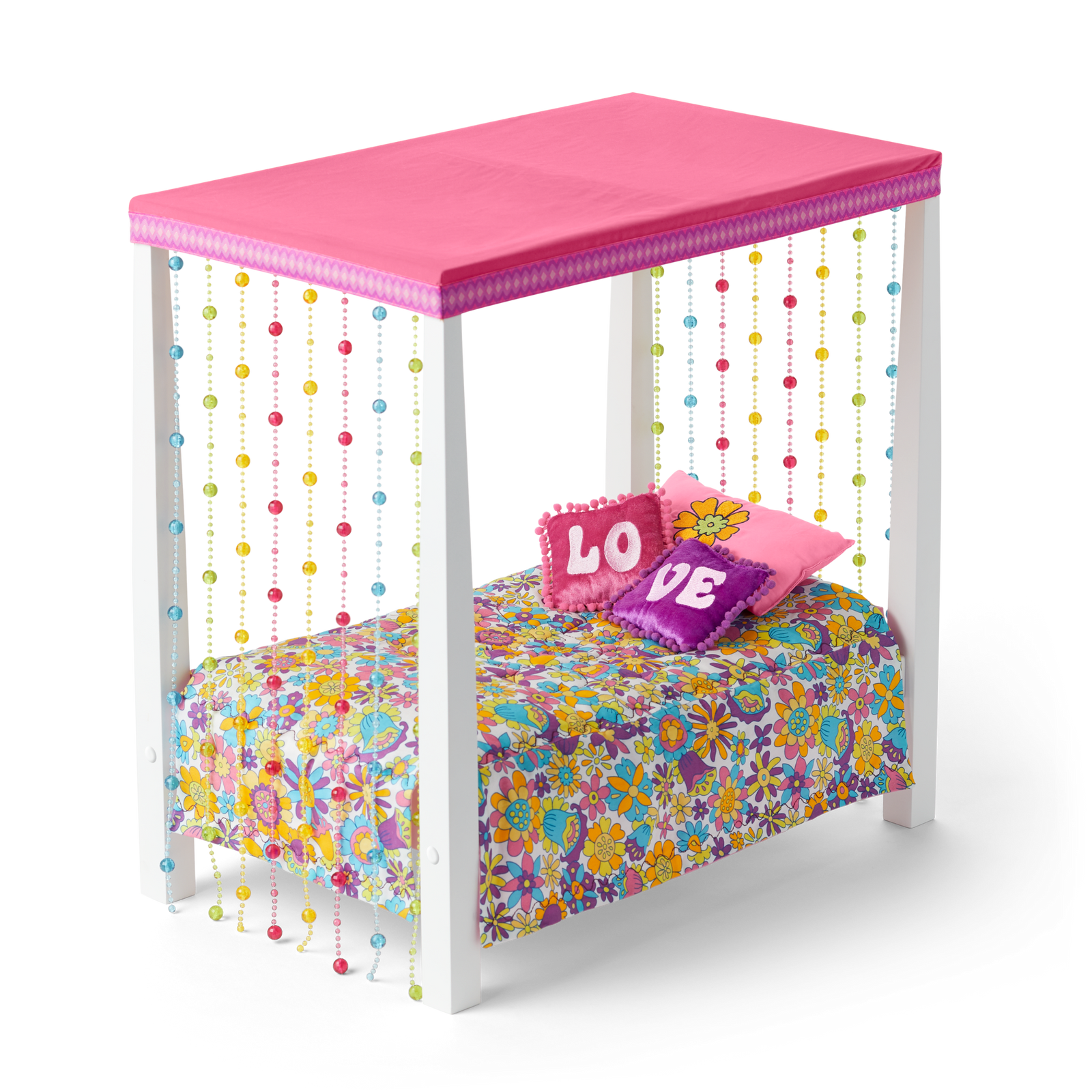 Julie’s™ Groovy Bed & Bedding for 18-inch Dolls (Historical Characters) J0