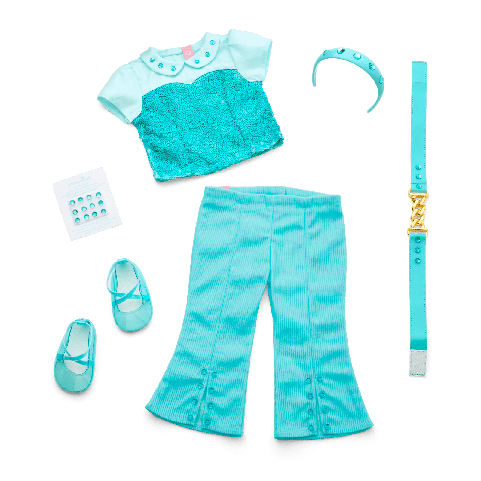 March Aquamarine Dream Outfit for 18-inch Dolls I1