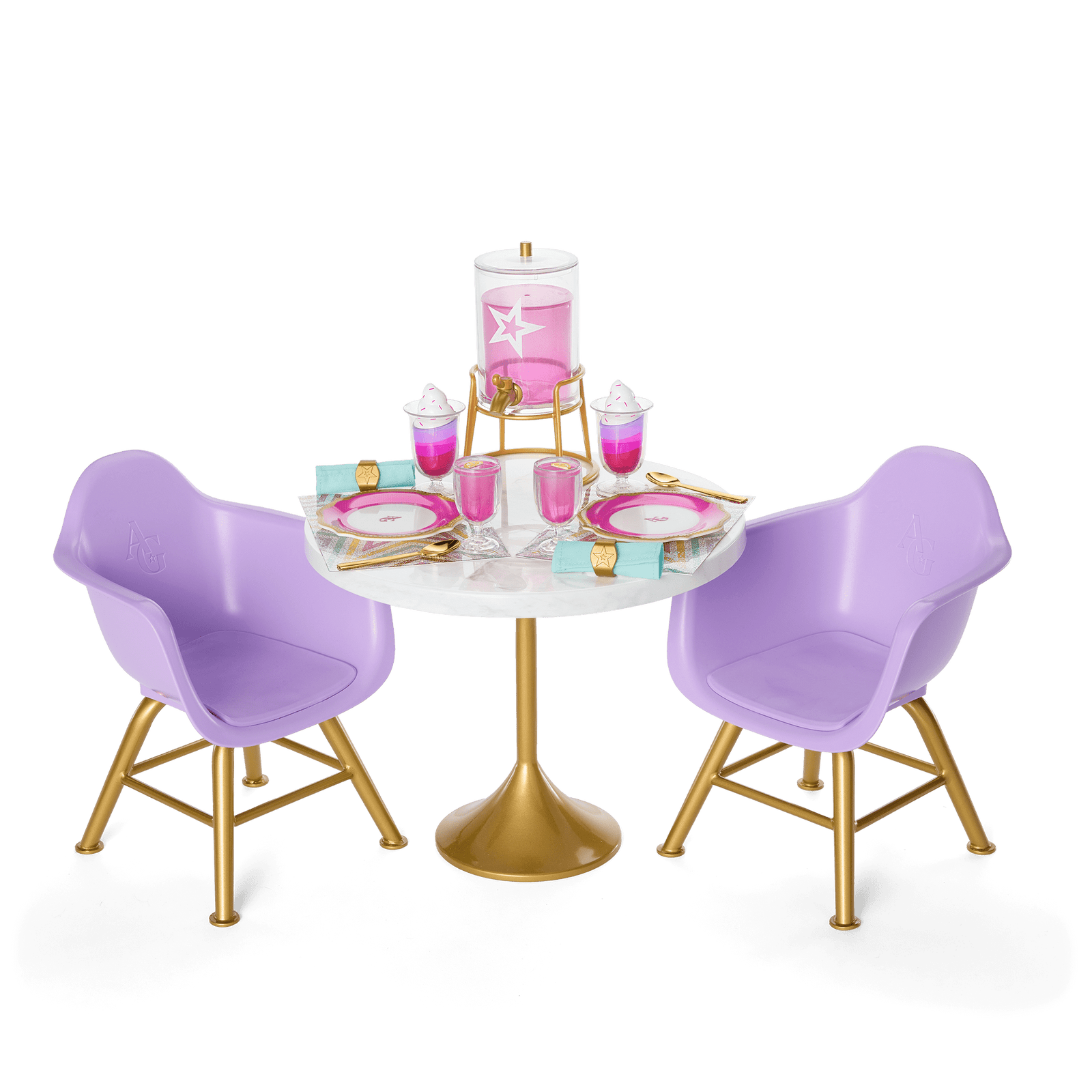Kitchen Table for Two Set for 18-inch Dolls I2
