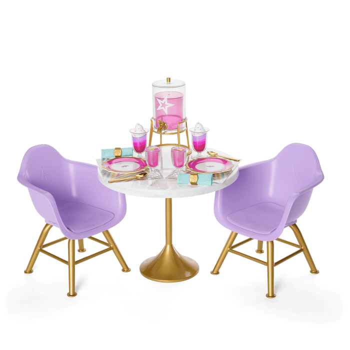 Kitchen Table for Two Set for 18-inch Dolls I2