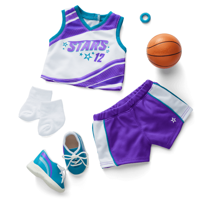 Star Player Basketball Outfit for 18-inch Dolls H6
