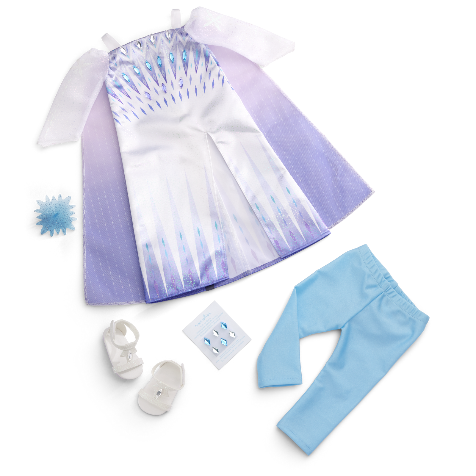 Disney Frozen Snow Queen Elsa Outfit & Accessories for 18-inch Dolls by American Girl® L6