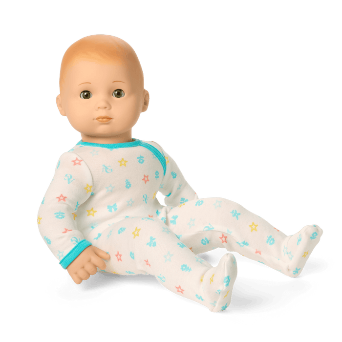 Bitty Baby® Doll #6 with red hair in Pastel Blue K2
