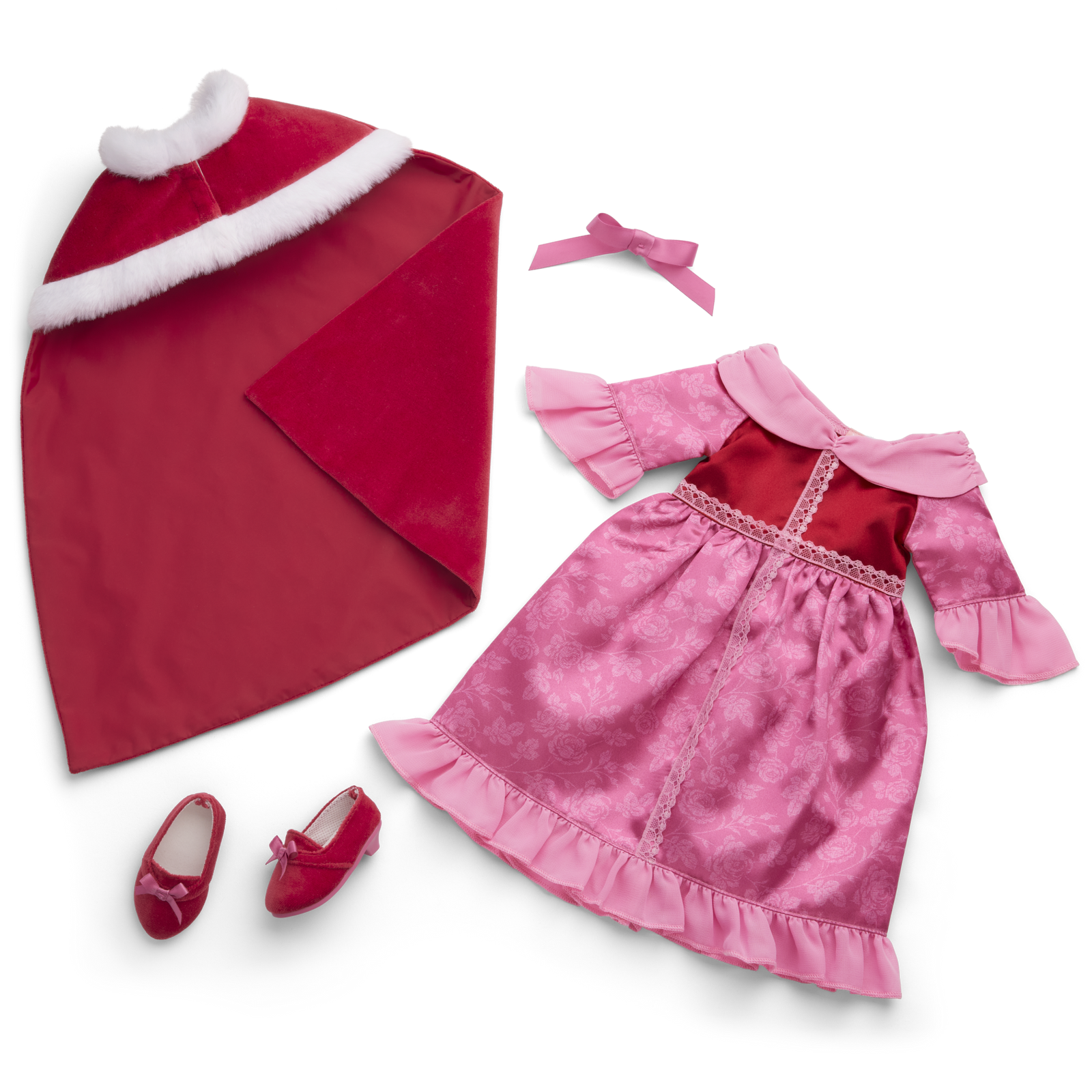 Disney Princess Belle Winter Dress & Cape Outfit for 18-inch Dolls by American Girl® J2