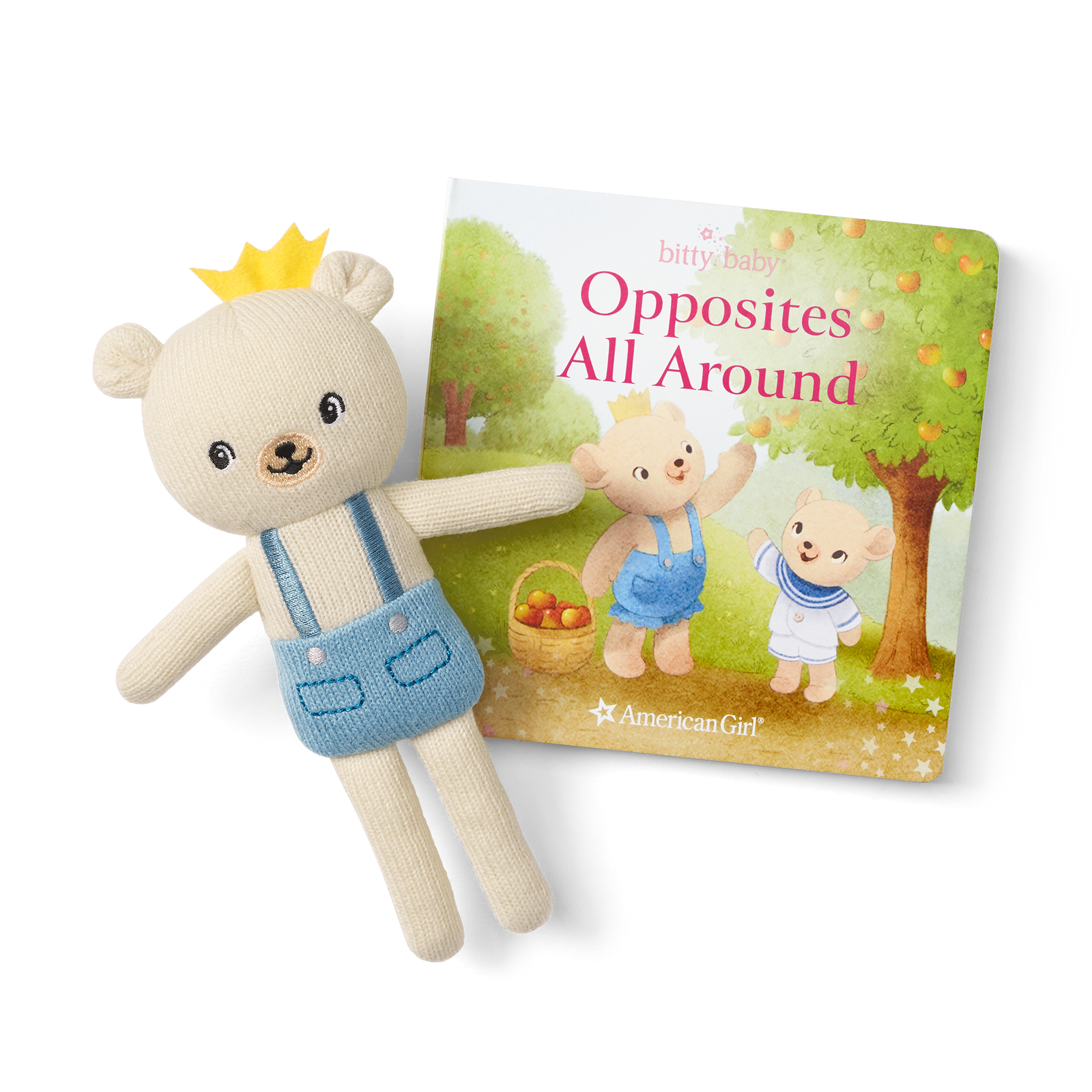 Bitty’s™ Bear Friend & Opposites All Around Board Book K5