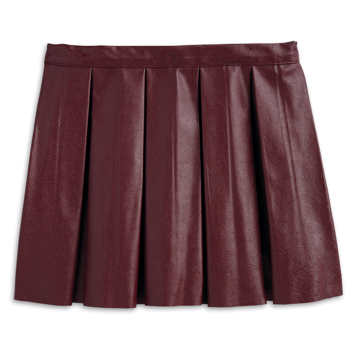 Embossed Paisley Skirt for Girls J8