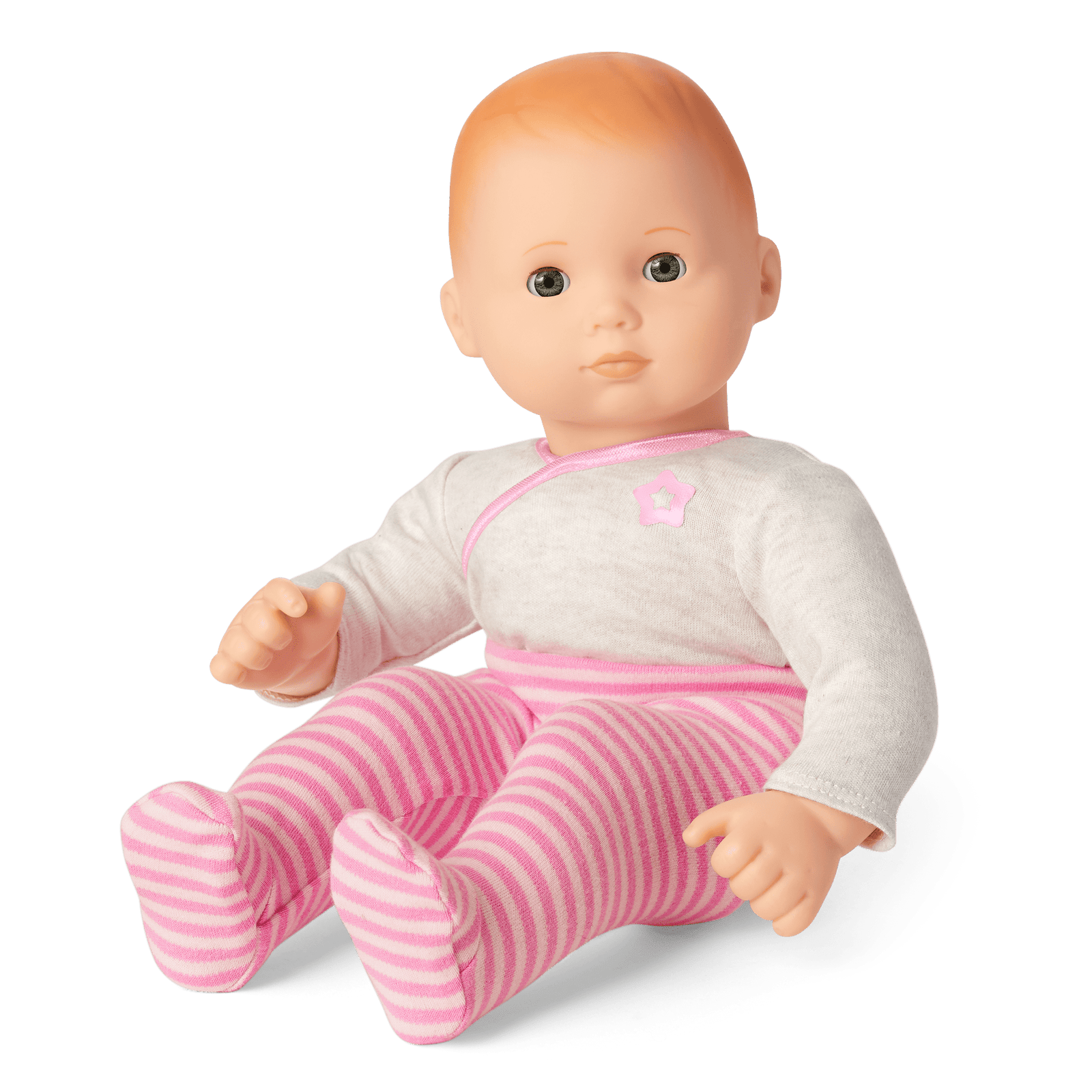 Bitty Baby® Doll #6 with red hair in Pretty Pink G8