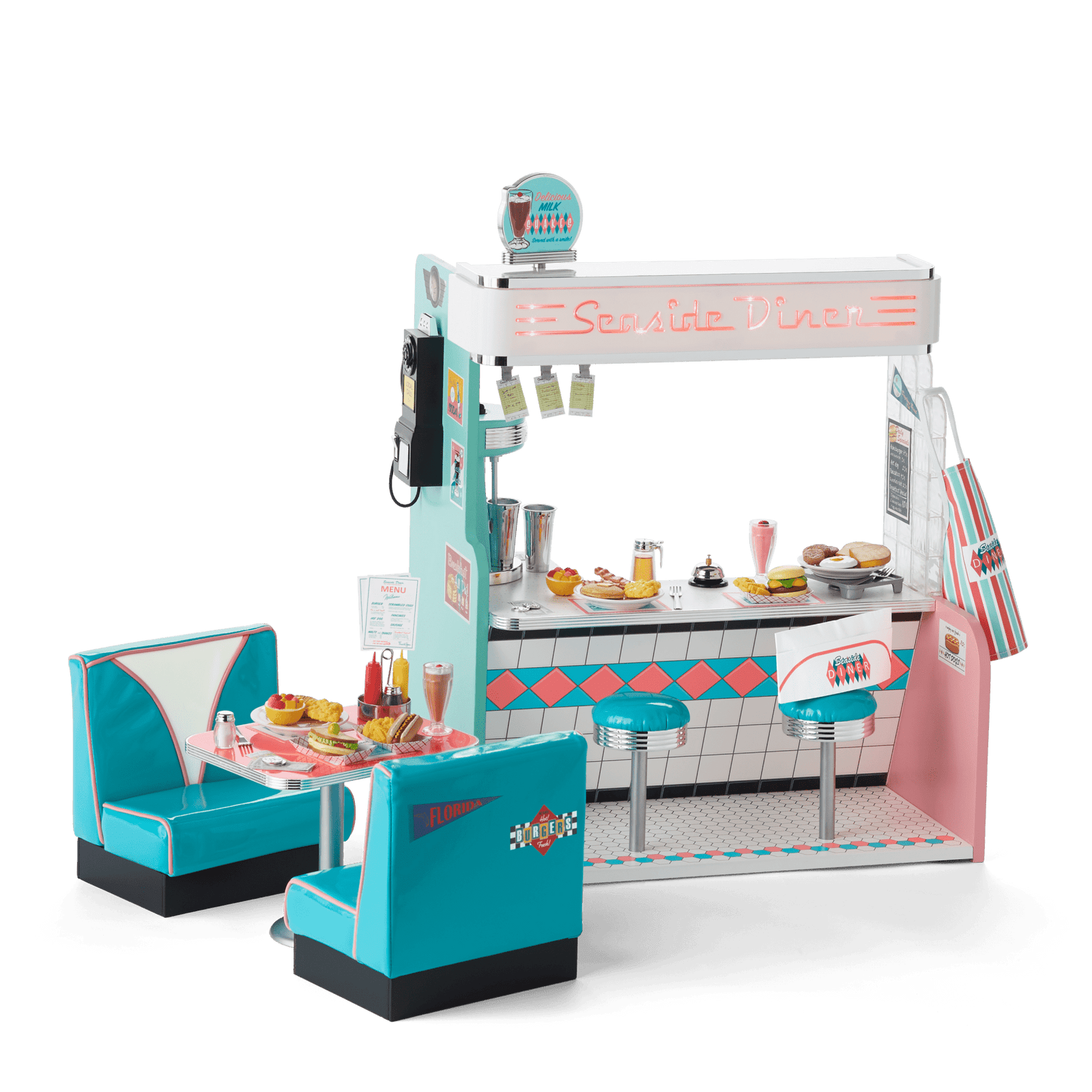 Maryellen’s™ Seaside Diner for 18-inch Dolls (Historical Characters) L2