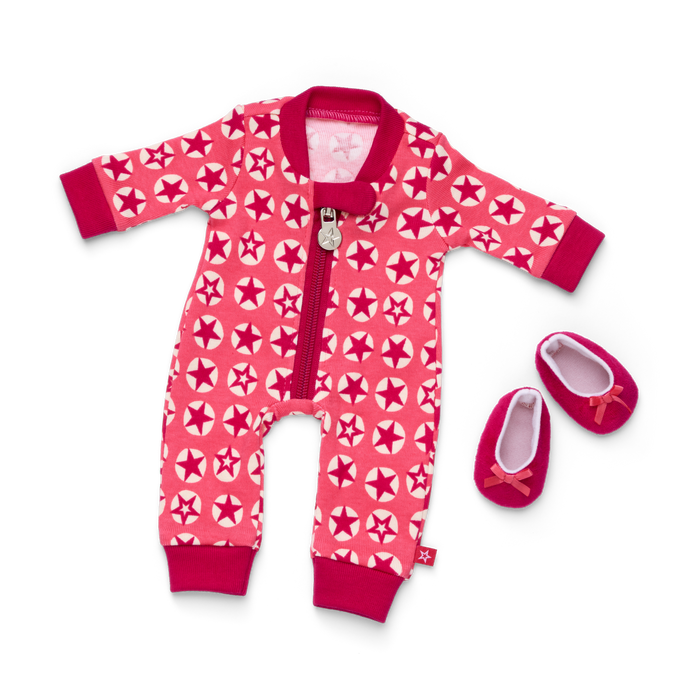 American Girl® x Hanna Andersson Berry Bright Stars Pajamas for Bitty Baby® Dolls H9