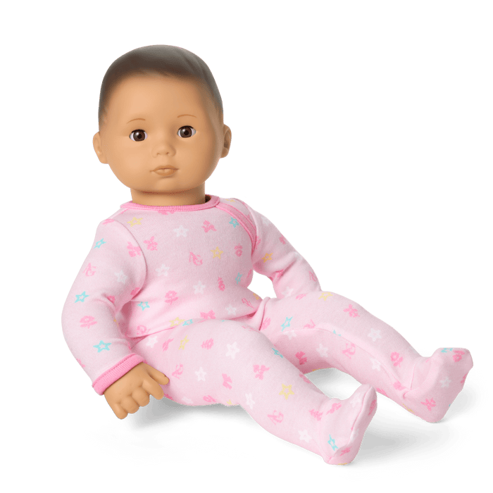 Bitty Baby® Doll #4 with black hair in Pastel Pink H4