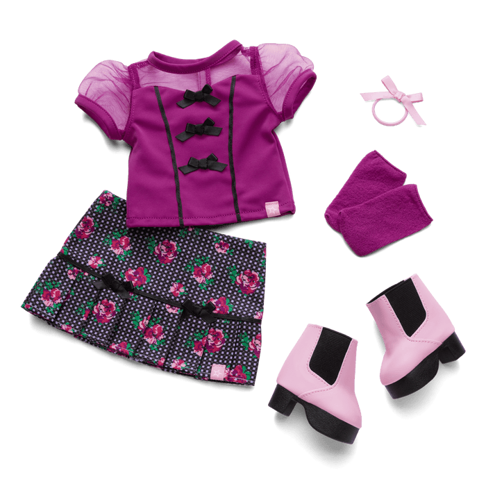 Bows & Blooms Outfit for 18-inch Dolls J0