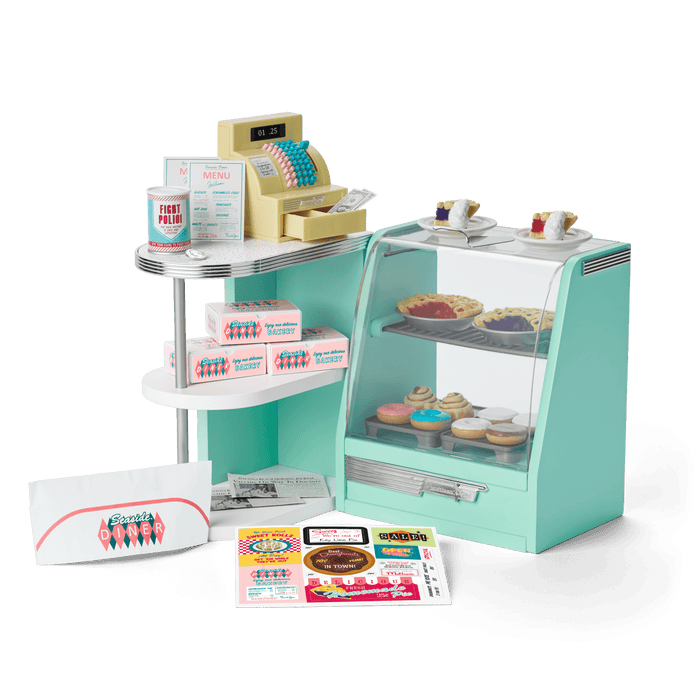 Maryellen’s™ Seaside Diner Bakery Case for 18-inch Dolls (Historical Characters) K0