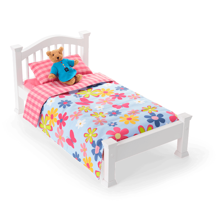 Isabel’s™ Bed & Floral Dreams Bedding Set for 18-inch Dolls (Historical Characters) H9
