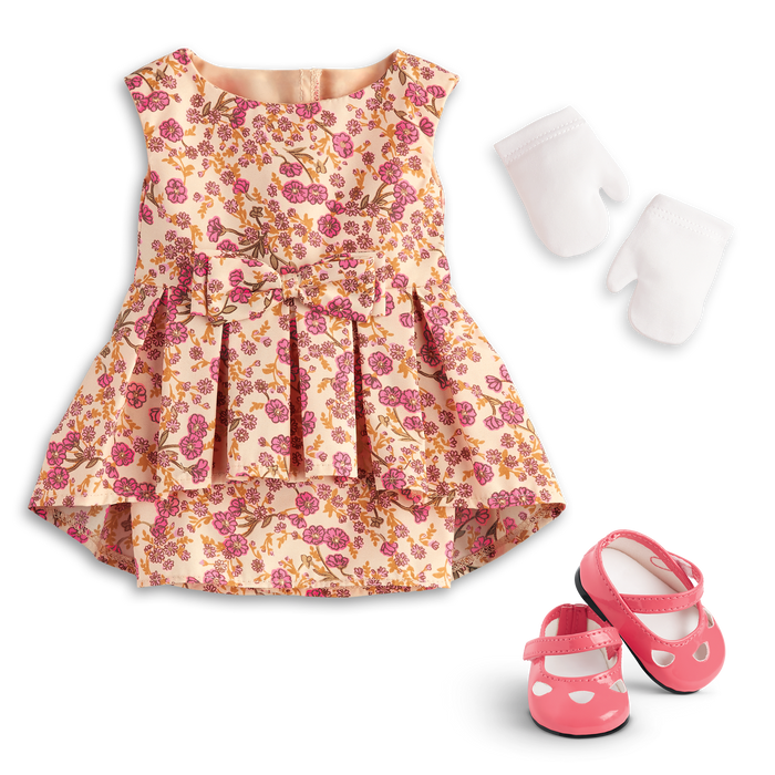 Melody’s™ Fancy Floral Dress for 18-inch Dolls (Historical Characters) H2